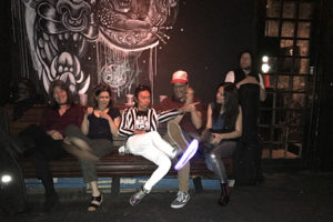 Fans and friends hang out with Slyboots